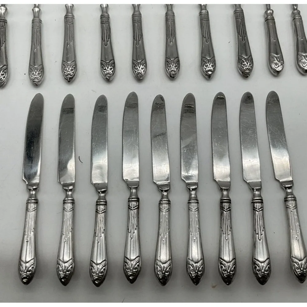 Flatware Set Pier 1 Imports Pii15 18/8 Stainless Steel 48pc Silver